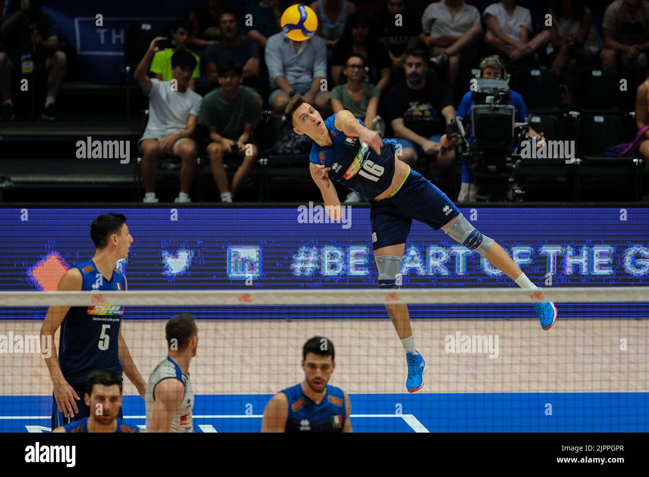 Bologna, Italia. 20th luglio 2022. Pallavolo Nations League 2022 - le finali - Italia vs Paesi Bassi Foto Stock