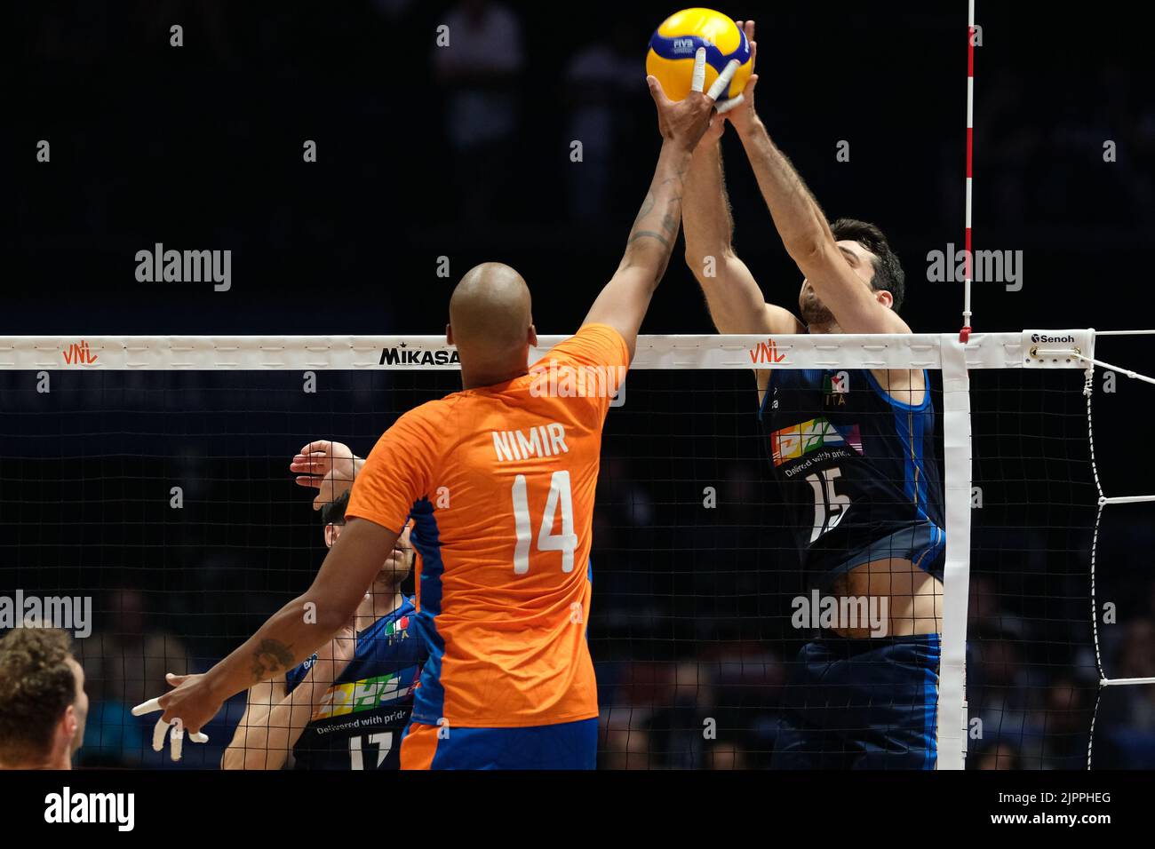 Bologna, Italia. 20th luglio 2022. Pallavolo Nations League 2022 - le finali - Italia vs Paesi Bassi Foto Stock