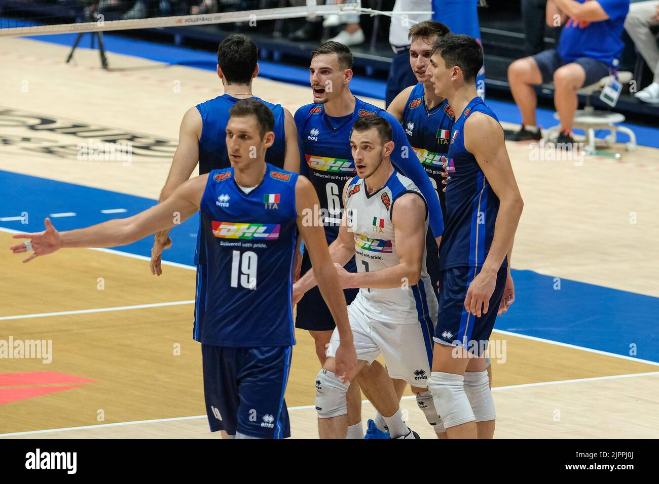 Bologna, Italia. 20th luglio 2022. Pallavolo Nations League 2022 - le finali - Italia vs Paesi Bassi Foto Stock