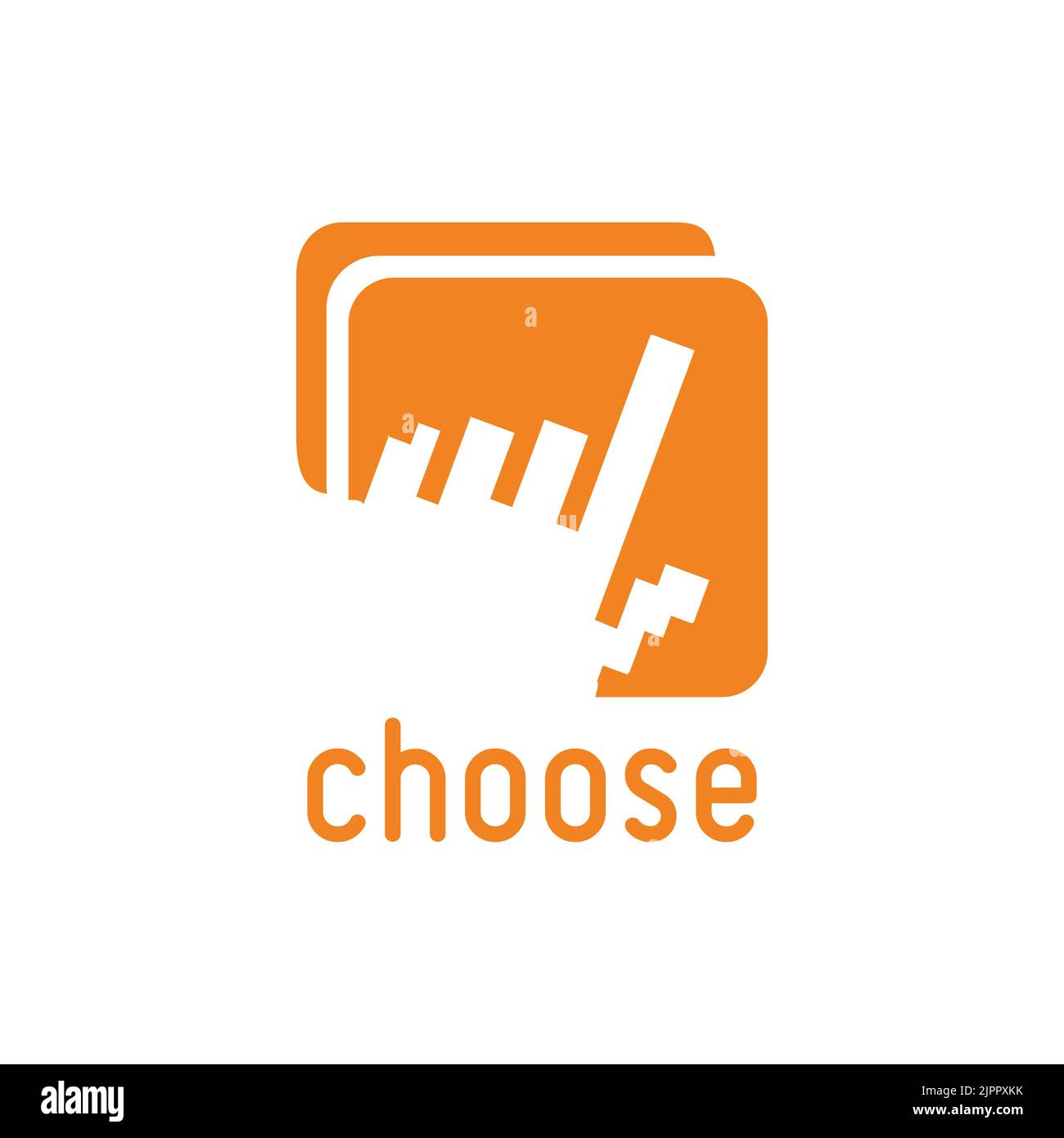 scegli logo, icona web, scegli simbolo vettoriale Illustrazione Vettoriale