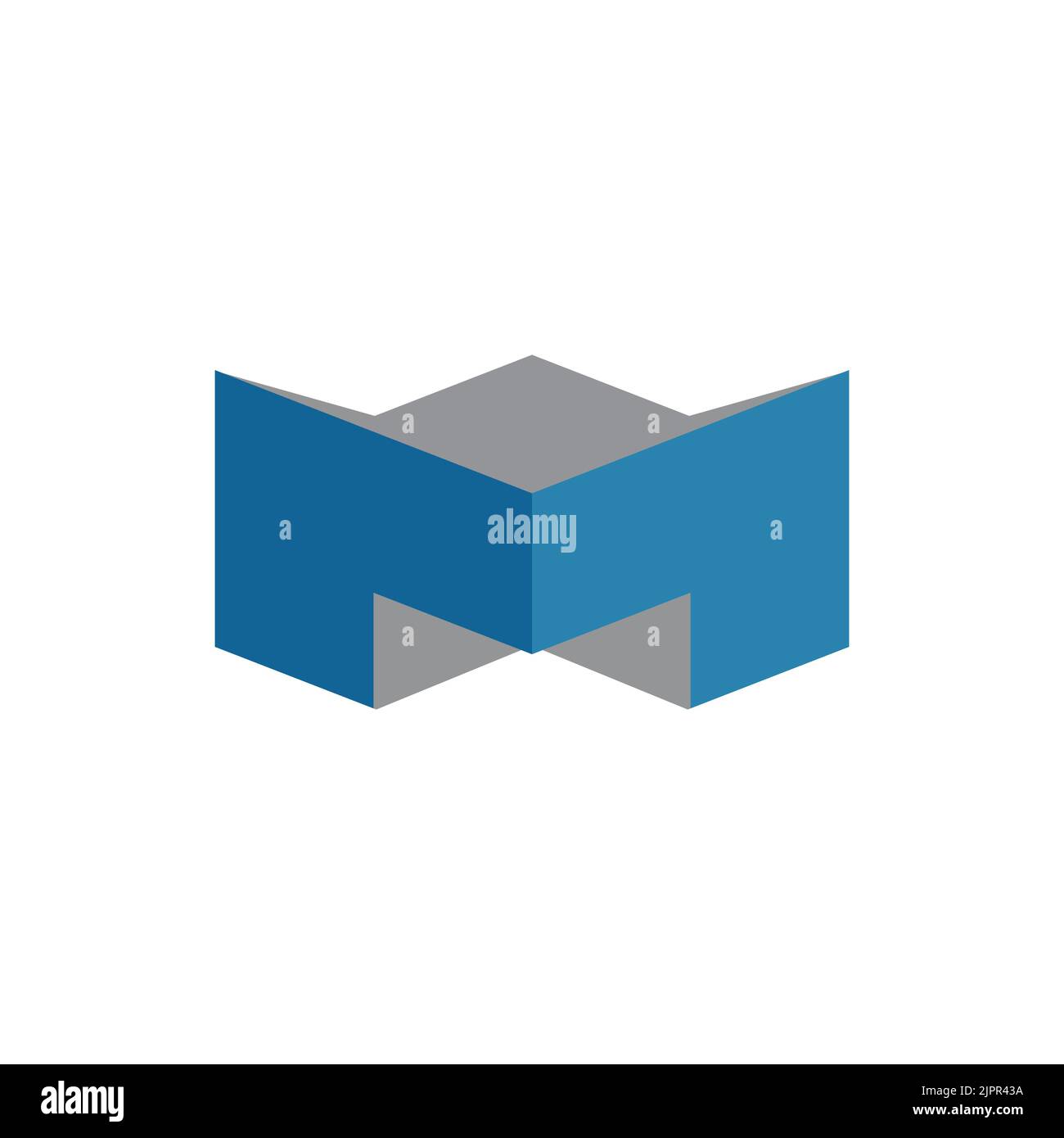 Logo M Build, emblema M, simbolo del marchio Illustrazione Vettoriale