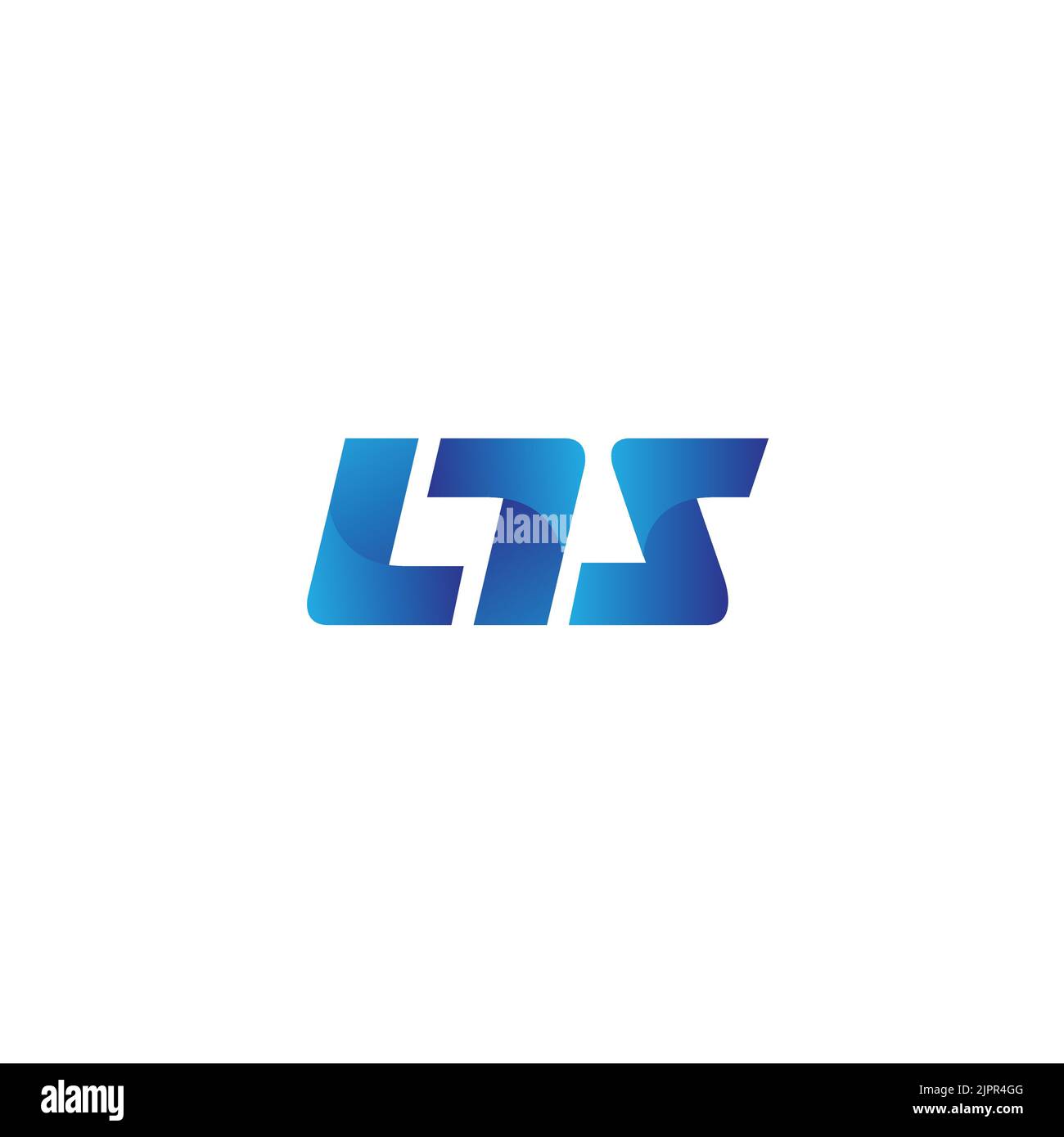 LTS lettera iniziale logo design vektor Illustrazione Vettoriale