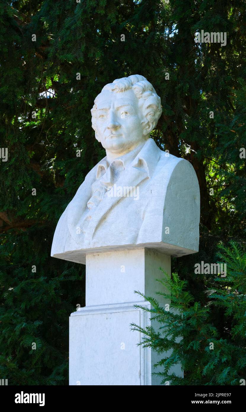 Busto di Paul Johann Anselm Feuerbach, Jena, Turingia, Germania Foto Stock