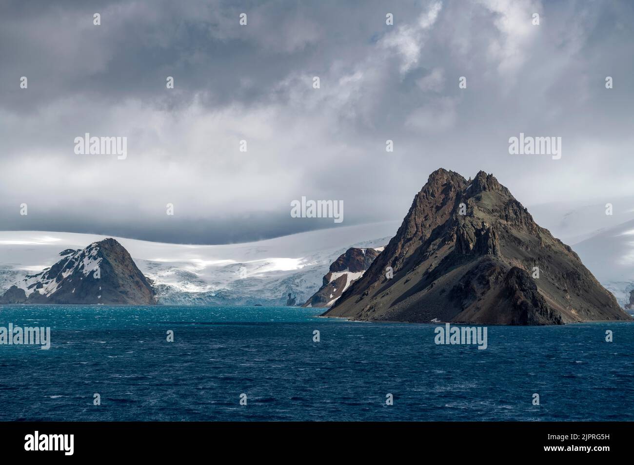 Shetland Sud Isola paesaggio glaciale Antartide Foto Stock