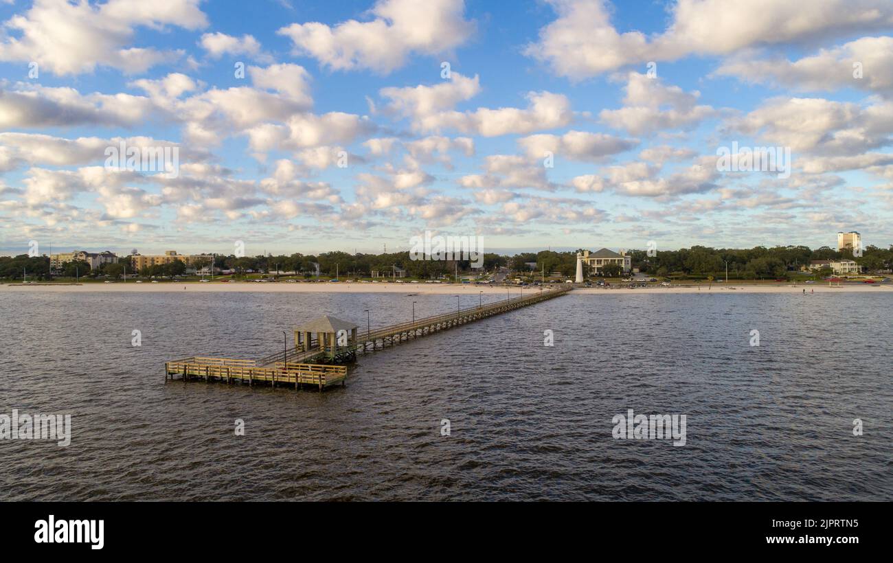 Il Biloxi, Mississippi Waterfront Foto Stock