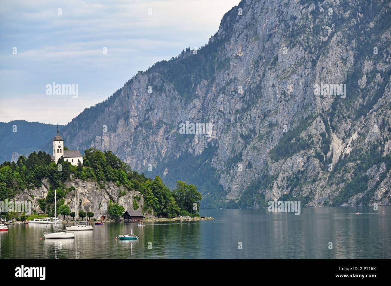 Johannesberg cappella Traunkirchen su Traunsee Foto Stock