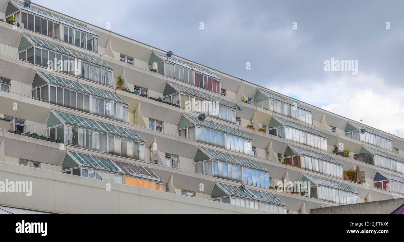 Brunswick Centre Apartments, Londra, Regno Unito Foto Stock