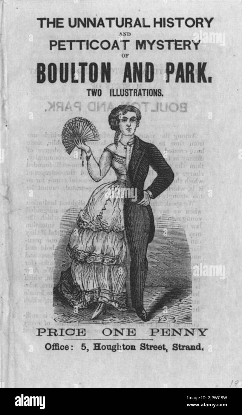La storia innaturale e il mistero Petticoat di Boulton e Parco Foto Stock