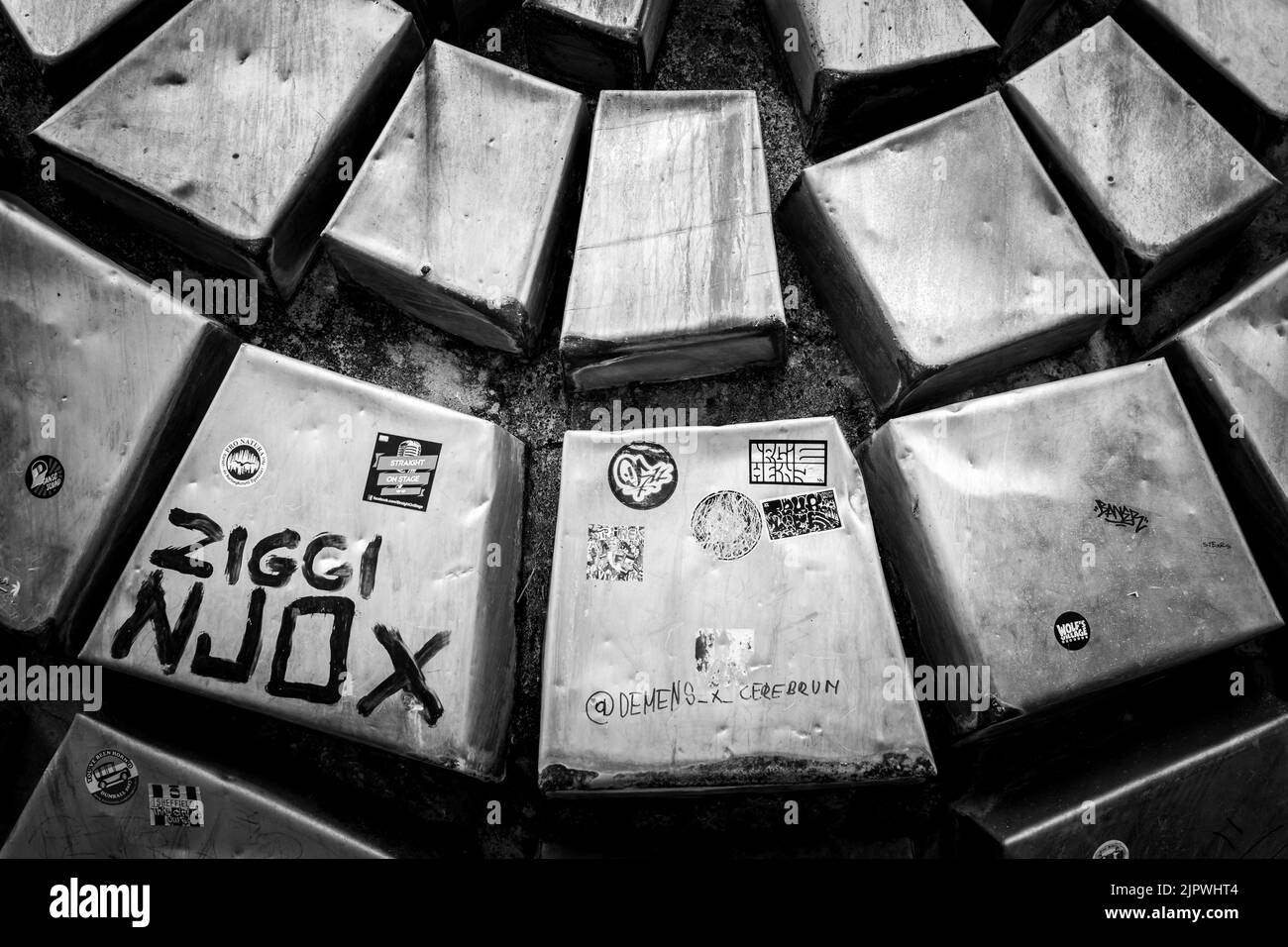 Spomenik rivoluzionaria naroda Moslavine in Croazia Foto Stock