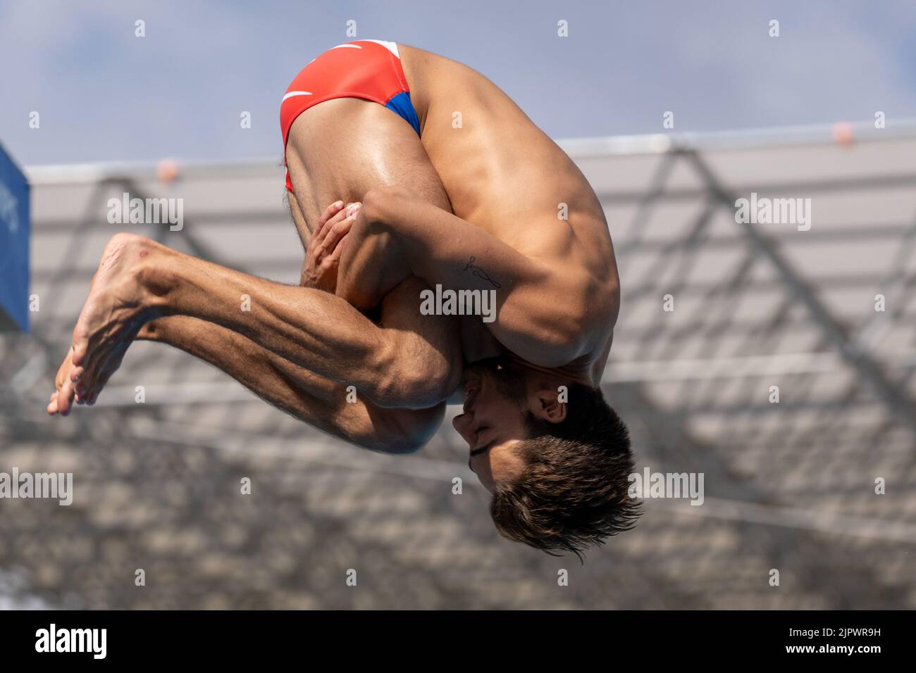 Roma, Italia. 20th agosto, 2022. BOUYER Jules fra FRANCESpringboard Men 3m Preliminary Diving Roma, 20/8/2022 Stadio del Nuoto XXVI LEN European Championships Roma 2022 Foto Diego Montano / Deepbluemedia / Insidefoto Foto Stock