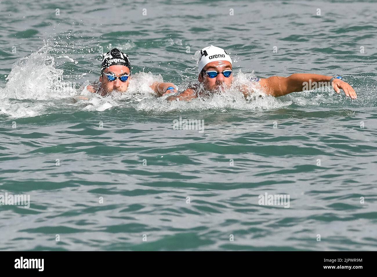 Roma, Italia. 20th agosto, 2022. ACERENZA Domenico ITA ITALY, PALTRINIERI Gregorio ITA ITALY5km uomini Open Water Roma, 20/8/2022 Lido di Ostia XXVI LEN European Championships Roma 2022 Foto Andrea Staccioli / Deepbluemedia / Insidefoto Foto Stock