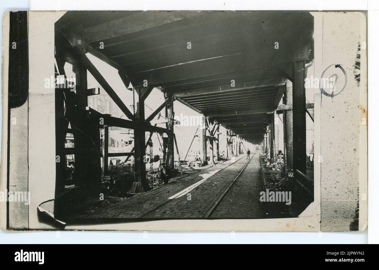 Costruzione del Queensway Mersey Tunnel. 1925-1934 Foto Stock