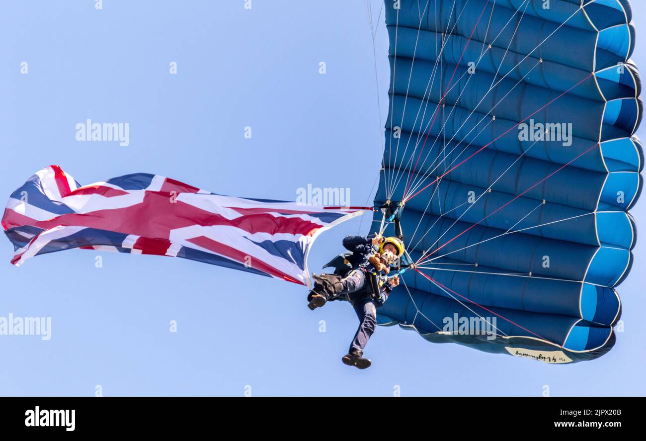 Eastbourne, UK.20 Agosto 2022. Dopo 2 anni di assenza, il più grande spettacolo aereo gratuito del Regno Unito torna in questa popolare città balneare. Il famoso Rosso Foto Stock