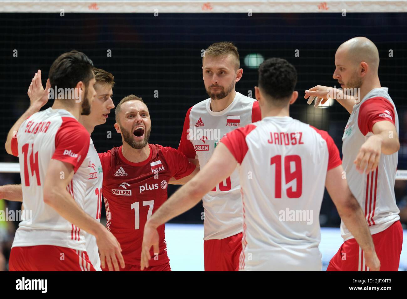 Bologna, Italia. 21th luglio 2022. Pallavolo Nations League 2022 - le finali - Polonia vs Iran Foto Stock