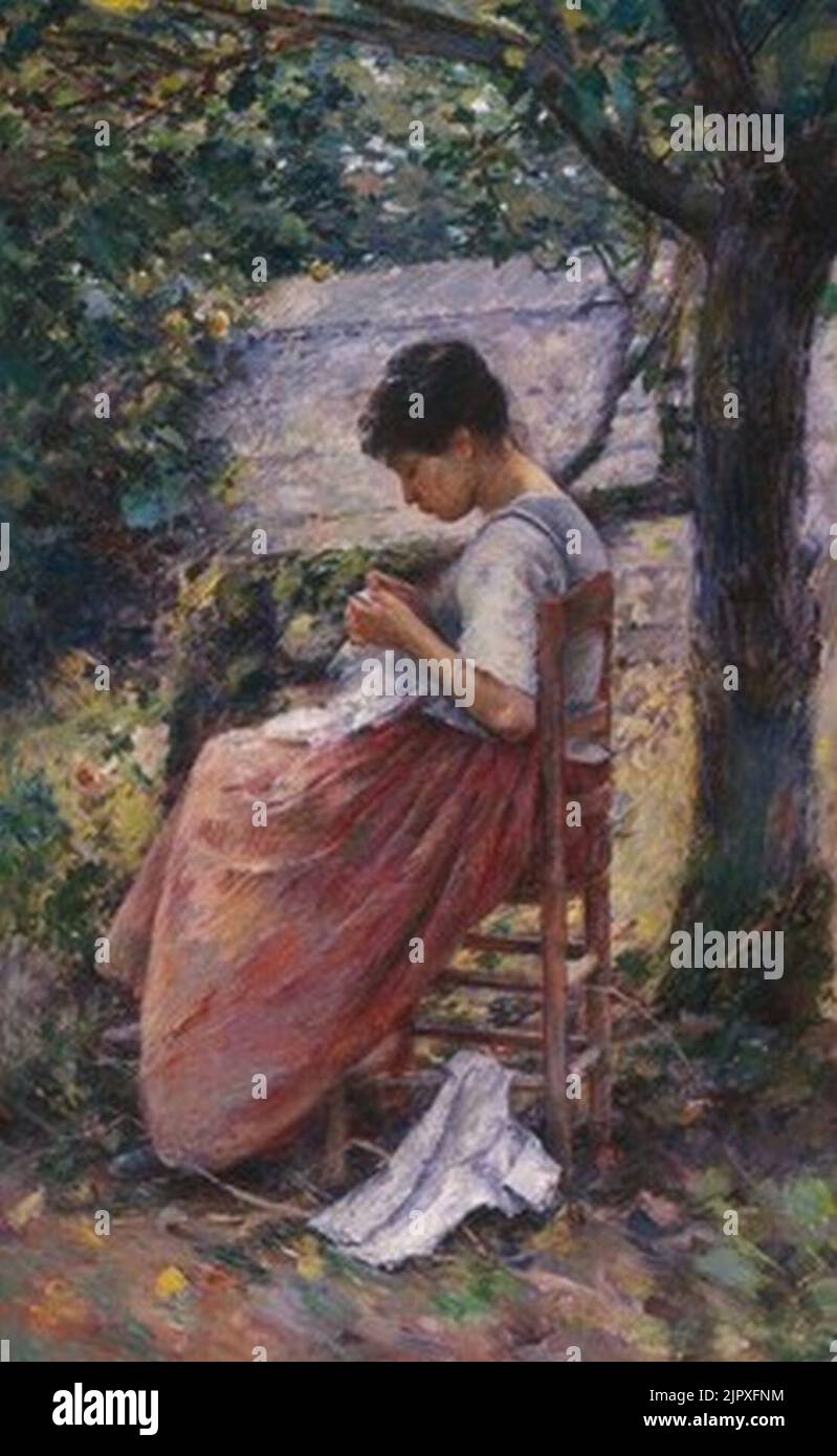 Theodore Robinson - The Layette - 2016.22.2 Foto Stock