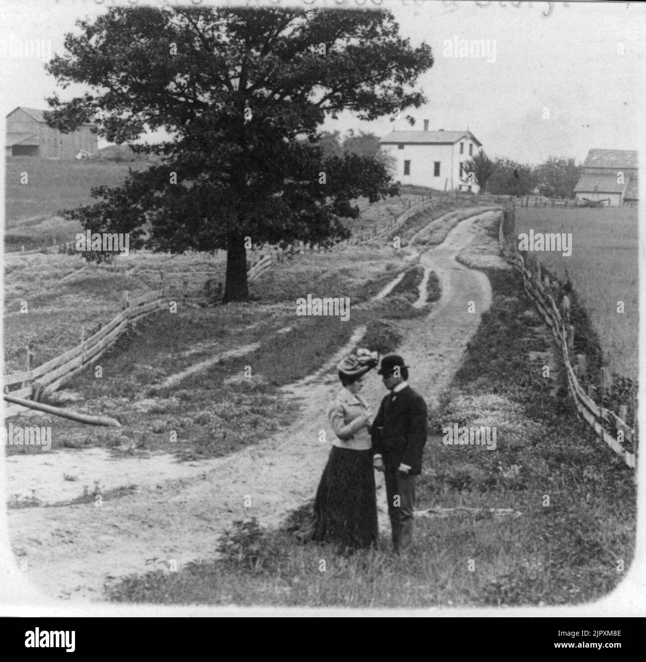 Ci sono due lati di una storia Foto Stock