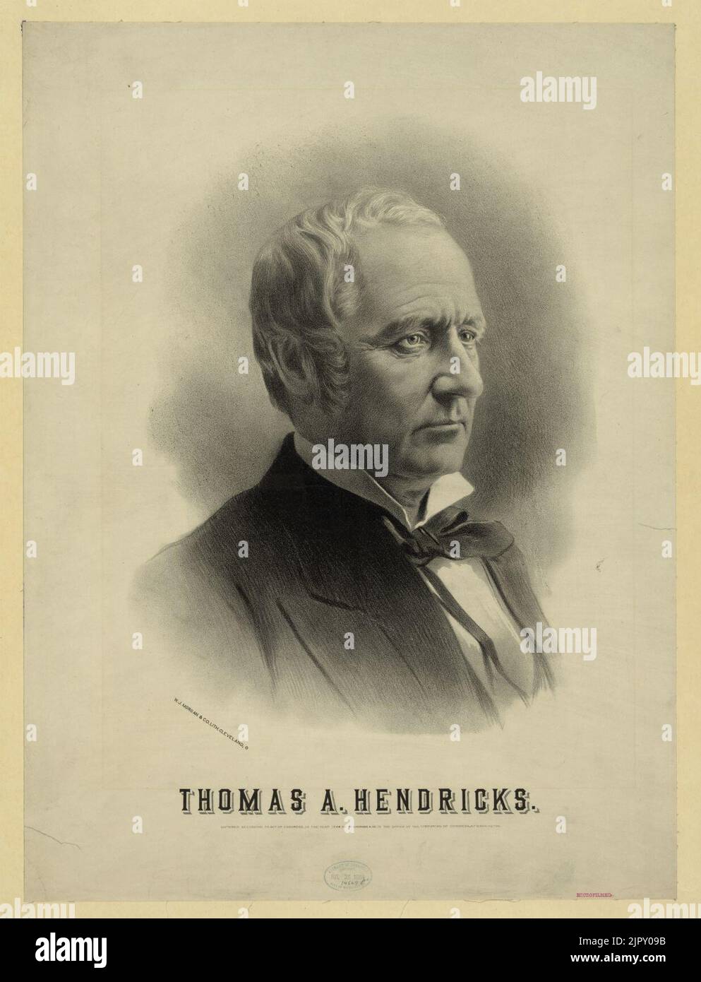 Thomas A. Hendricks Foto Stock