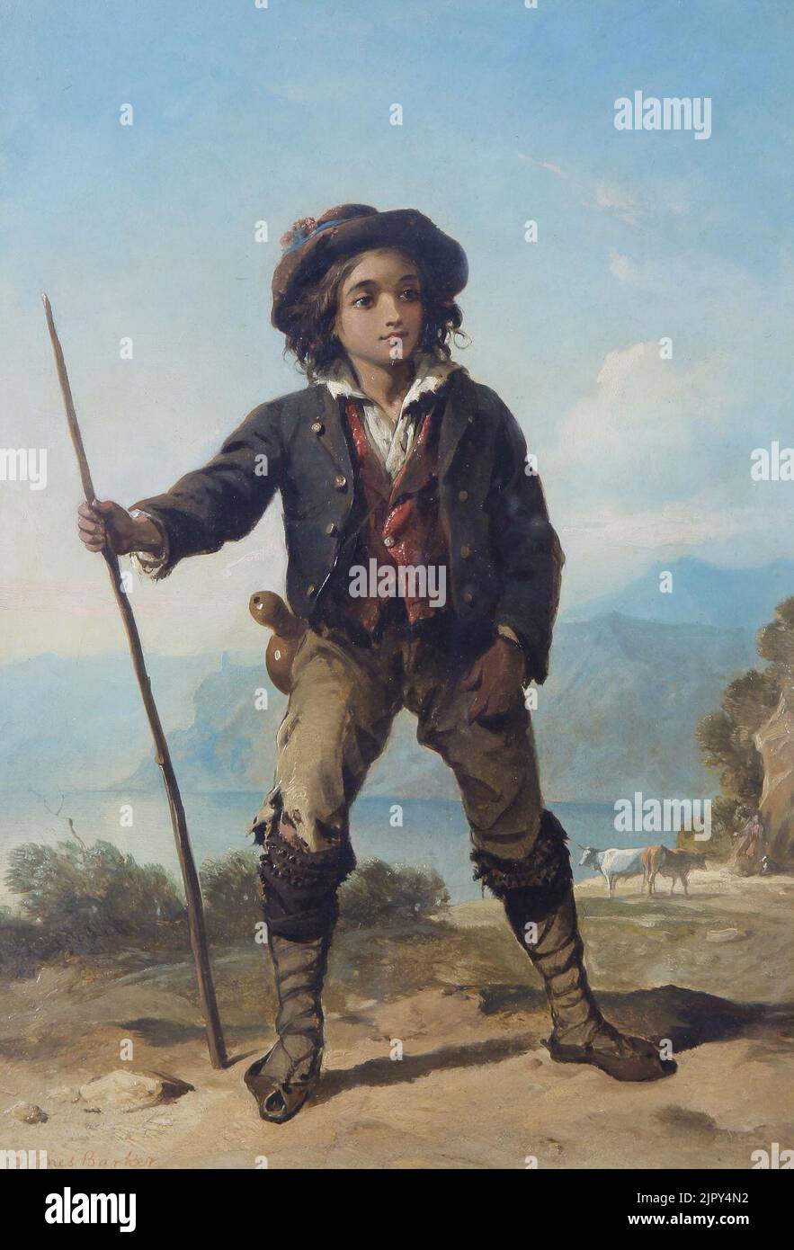 Thomas Jones Barker - La Mandria Boy Foto Stock