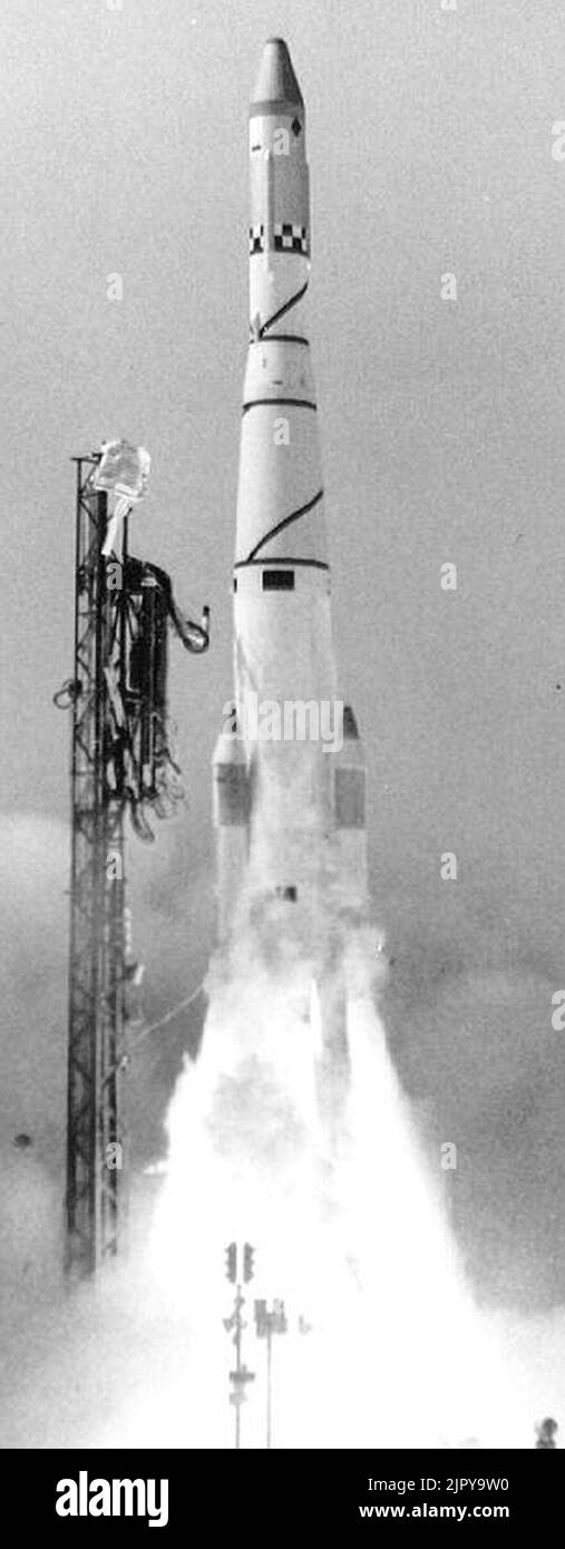 Thor SLV-2A Agena B con Ferret 3 (29 giugno 1963) Foto Stock