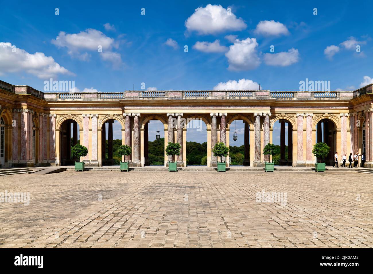 La Reggia di Versailles. Parigi Francia. Il Grand Trianon Foto Stock