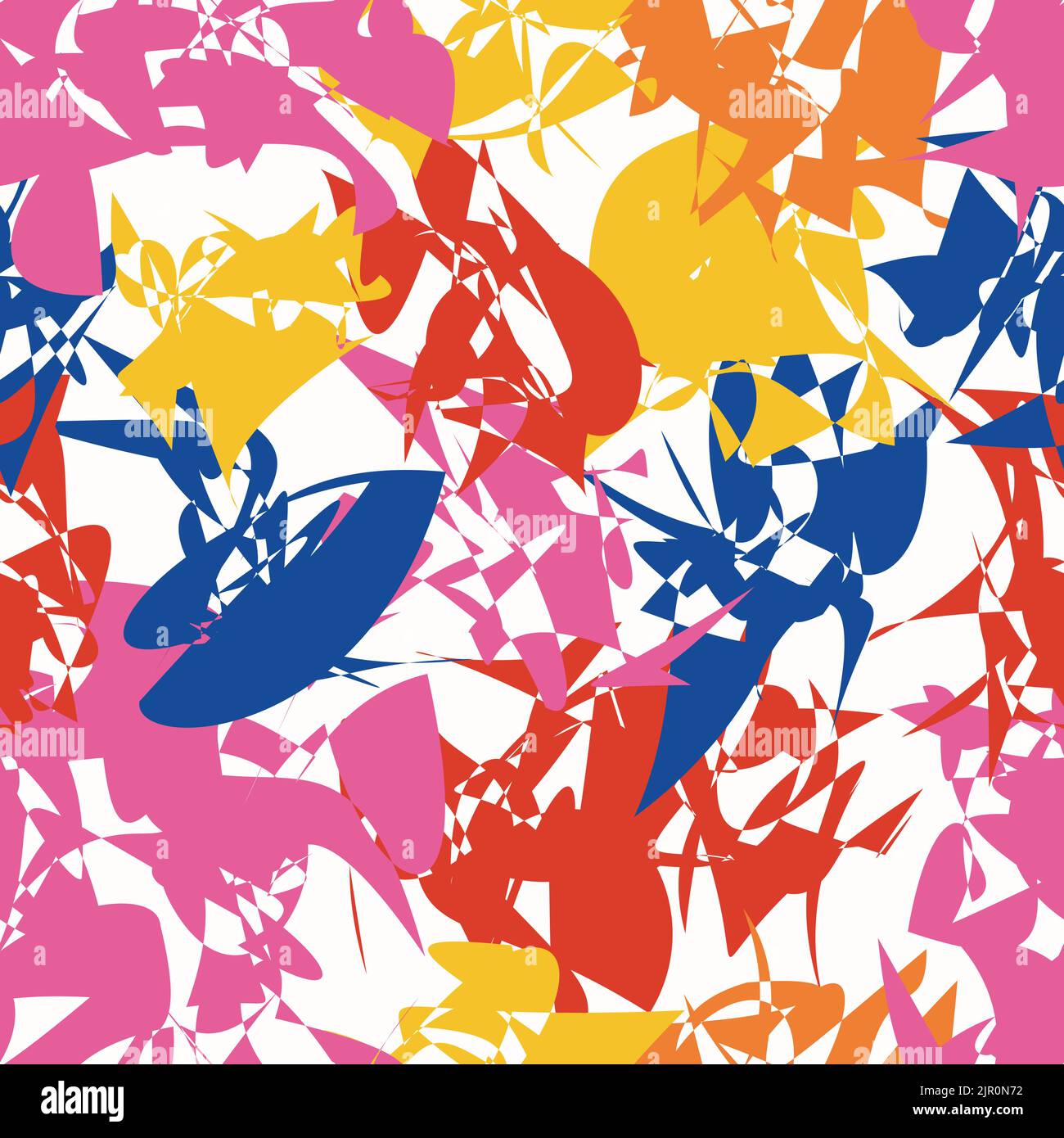 Disegno astratto del pattern vettoriale. Modello senza cuciture con forme semplici e colorate. Forma geometrica texture moderna ed elegante. Illustrazione Vettoriale