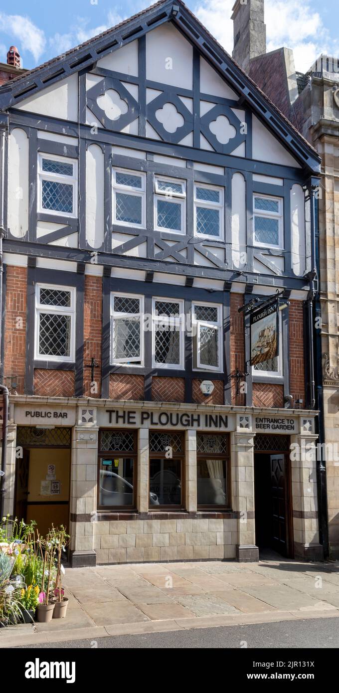The Plough Inn - casa pubblica - Baxtergate, Whitby, North Yorkshire, Yorkshire, Inghilterra, REGNO UNITO Foto Stock