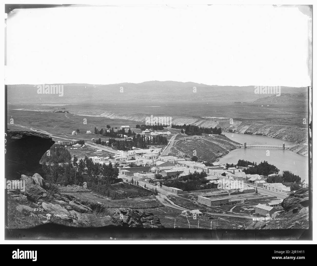 Clyde, The Dunstan, NZ, 1876-1880, Clutha-Central Otago, Di William Hart, Hart, Campbell & Co. Foto Stock
