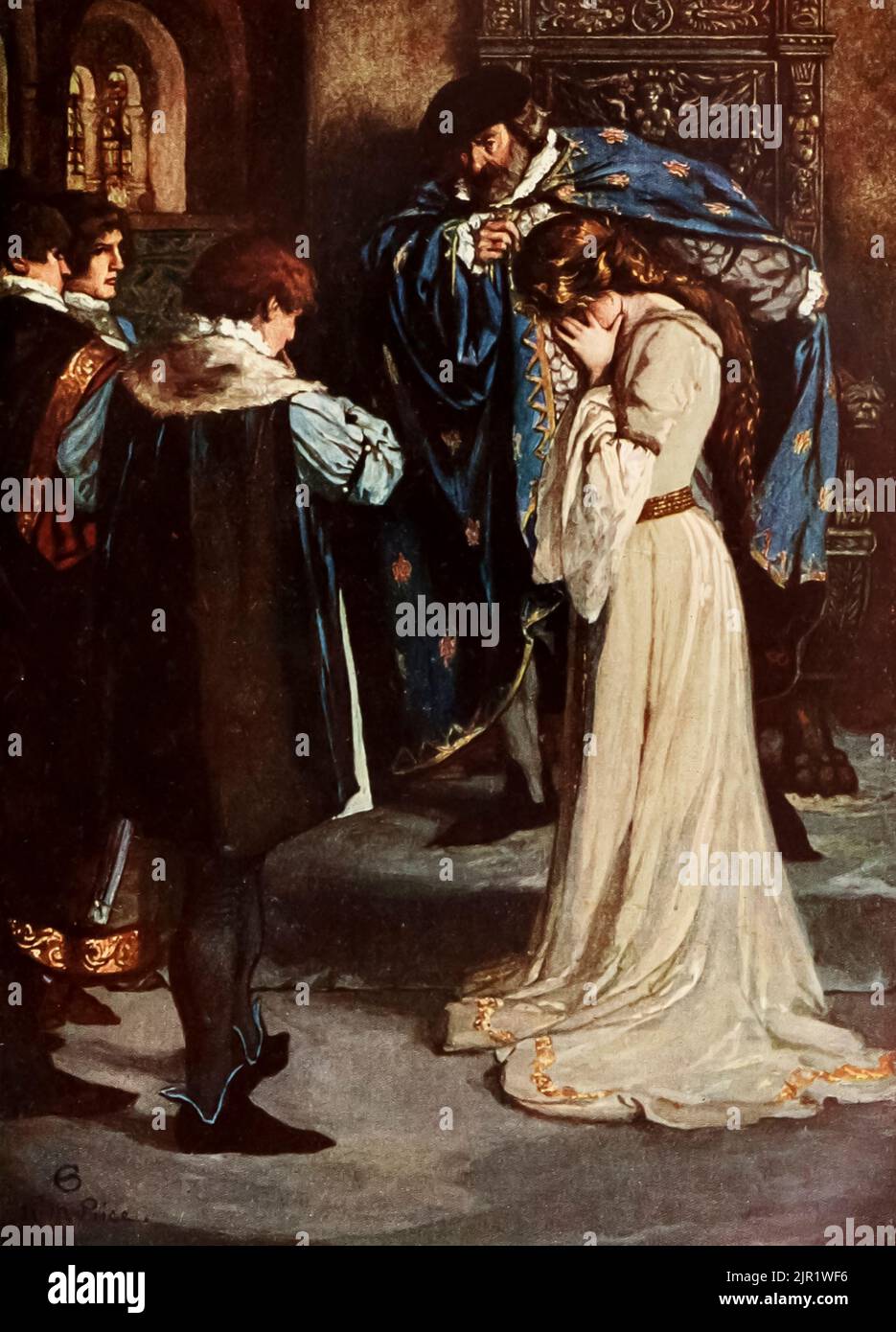 RE, 'perché, allora, la giovane Bertram prendere lei; lei è tua moglie' (ALl'S BENE CHE FINISCE BENE Act II Scena 3) dal libro ' Tales from Shakespeare ' di William Shakespeare a cura di Charles e Mary Lamb illustrato da Norman M. Price Editore New York : Scribner ; Londra : T.C. E C.. Jack in 1915 Foto Stock