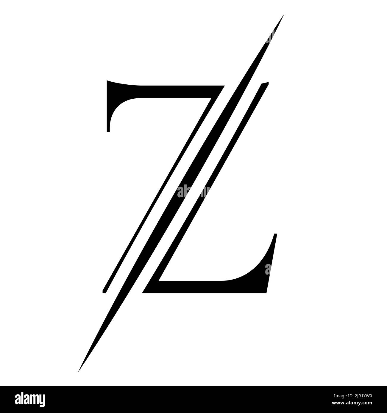Letter Z Luxury, Beauty and Fashion Logo Design . Modello vettoriale di progettazione del logotipo Z di lettera monogramma Illustrazione Vettoriale