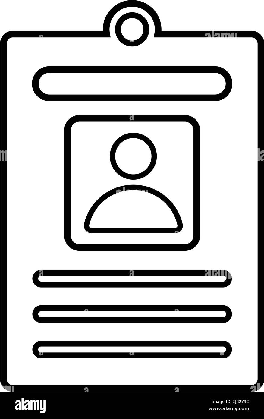 Scheda, icona id - file EPS vettoriale. Ideale per supporti di stampa, Web, immagini di magazzino, uso commerciale o qualsiasi tipo di progetto di progettazione. Illustrazione Vettoriale