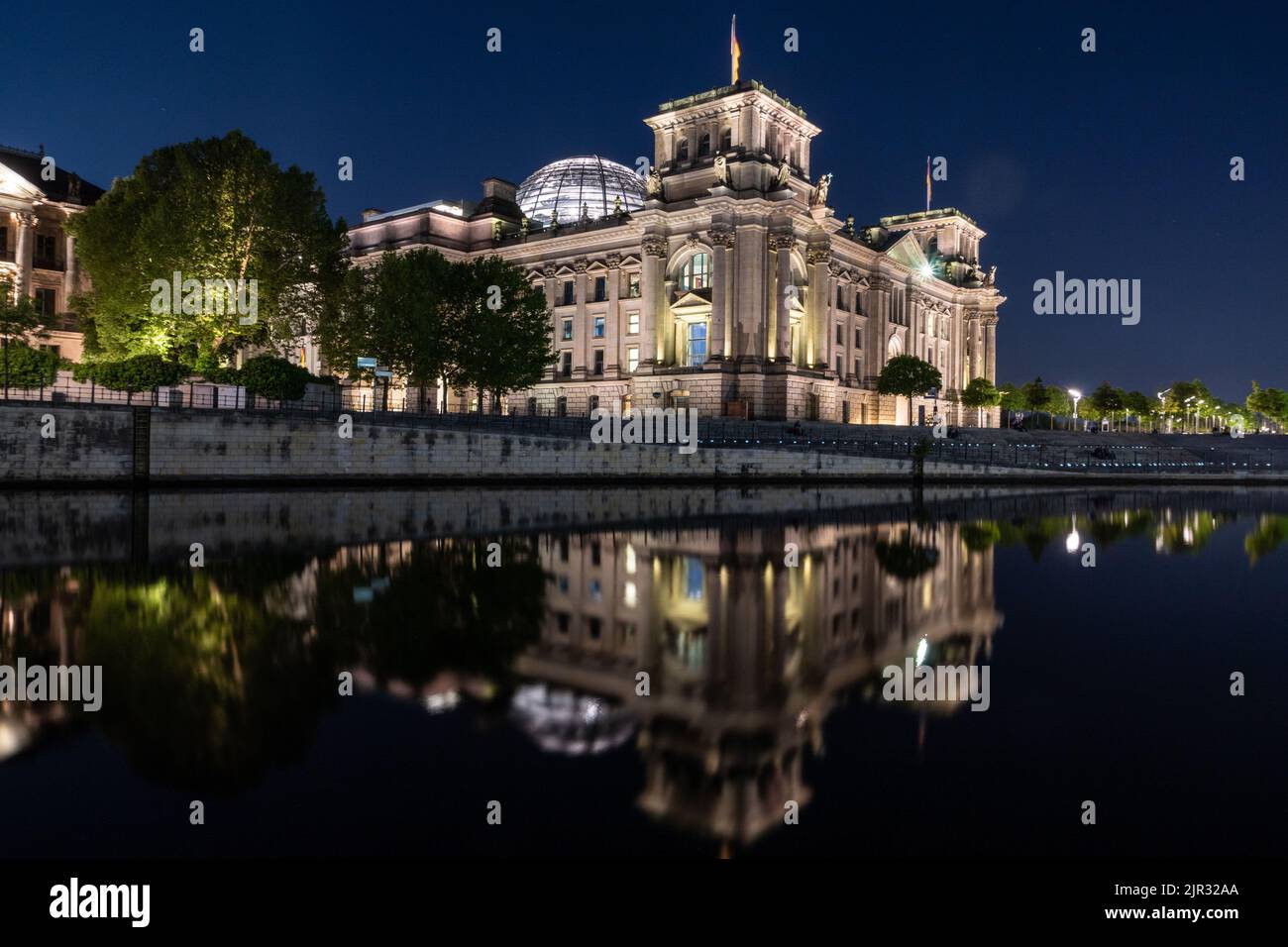 Il palazzo del Reichstag a Berlino Foto Stock