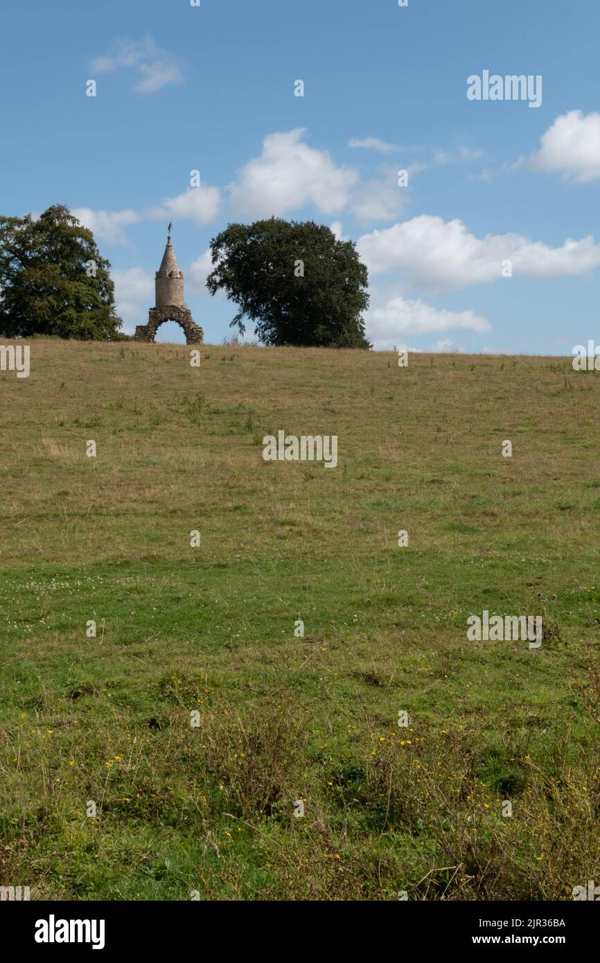 Jack The Treacle Eater Folly, Barwick Park, vicino a Yeovil, Somerset, Inghilterra Foto Stock