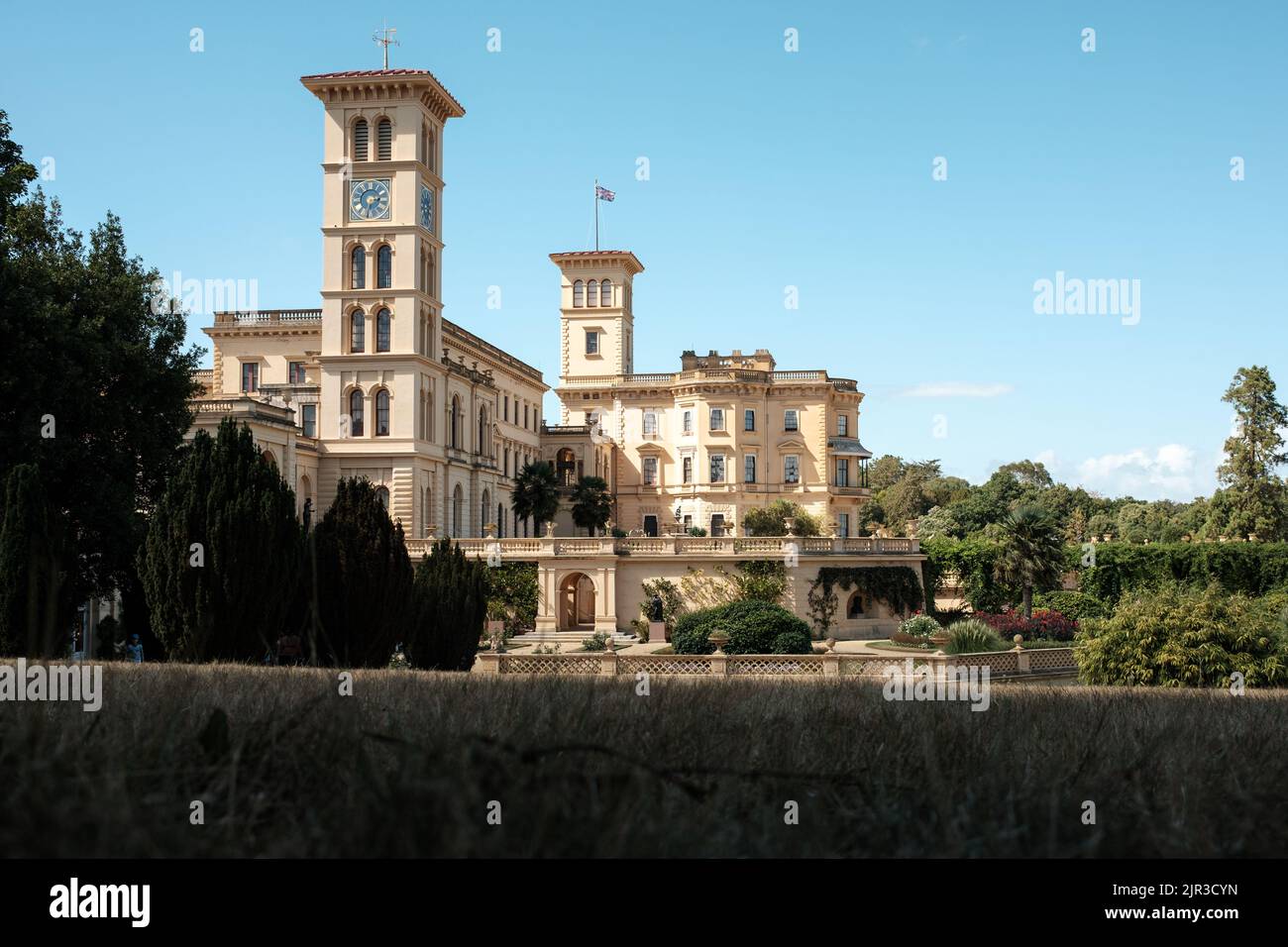 Cowes, Isola di Wight, Regno Unito. Agosto 20th 2022. Osborne House and Gardens, l'antica casa e i giardini della regina Vittoria e Alberto. La tenuta sul Isl Foto Stock