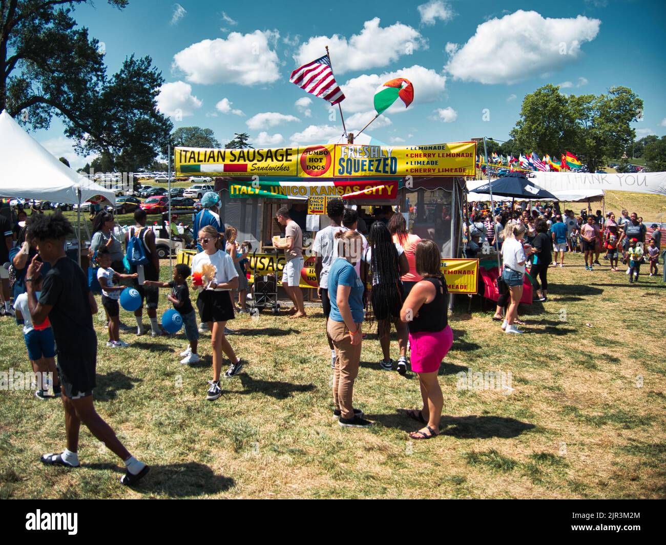 Kansas City Missouri - 20 agosto 2022 - Festival di arricchimento etnico a Swope Park Foto Stock