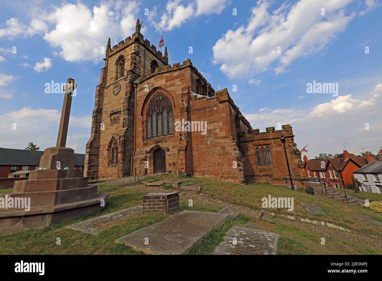 Chiesa Parrocchiale di Audlem, St James the Great, Stafford St, A529, Crewe, Cheshire, INGHILTERRA, REGNO UNITO, CW3 0AB Foto Stock