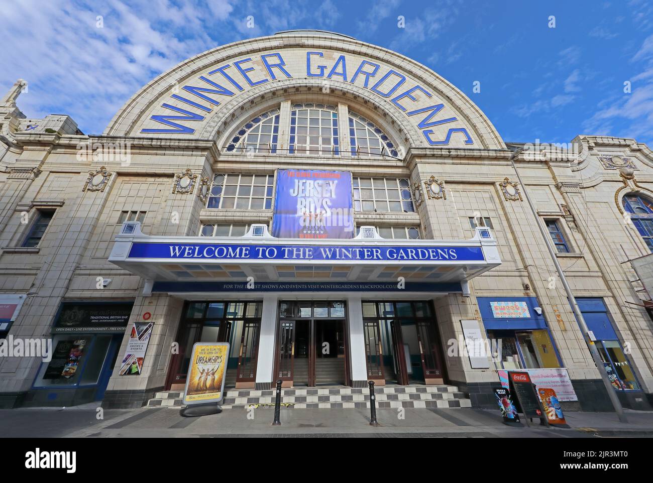 The Blackpool Winter Gardens, 97 Church St, Blackpool, Lancashire, Inghilterra, REGNO UNITO, FY1 1HL - ESTERNO Foto Stock