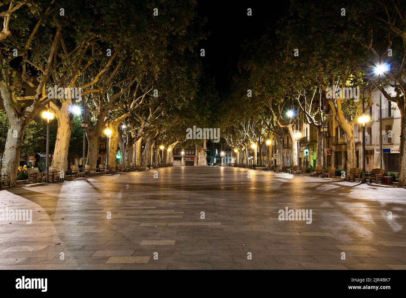 Figueres Rambla a Emporda Girona Catalonia Spagna Foto Stock