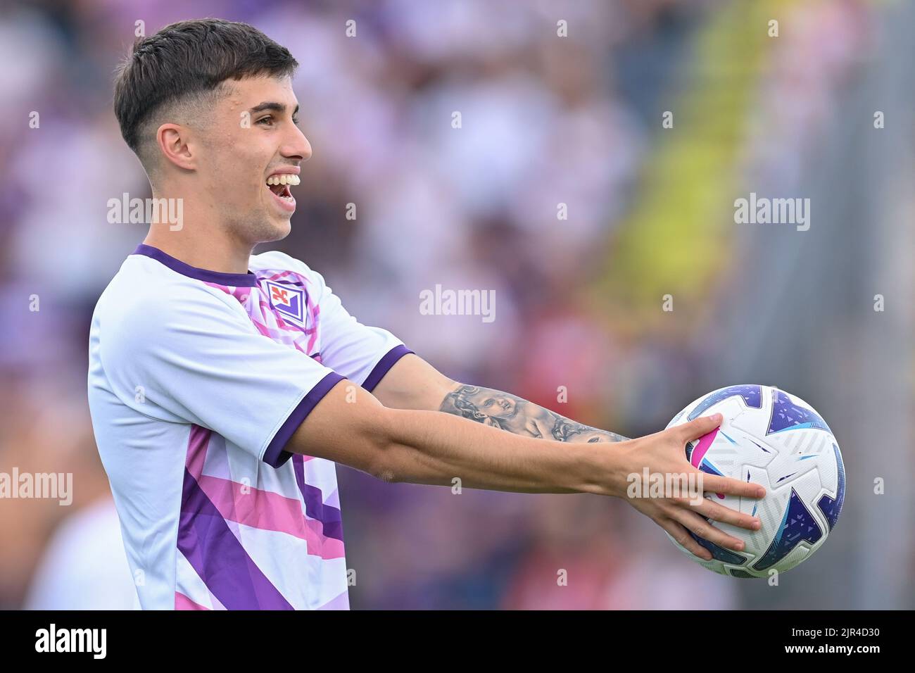 Stadio Carlo Castellani, Empoli, Italia, 21 agosto 2022, Alessandro Bianco (ACF Fiorentina) in occasione di Empoli FC vs ACF Fiorentina - calcio italiano Ser Foto Stock