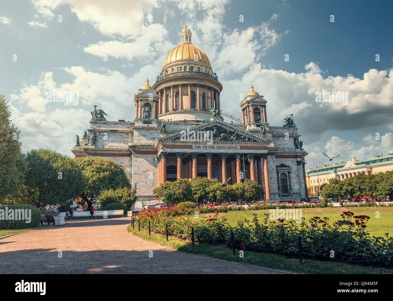 Cattedrale di Sant'Isacco a San Pietroburgo, Russia in sole giornate estive. Foto Stock