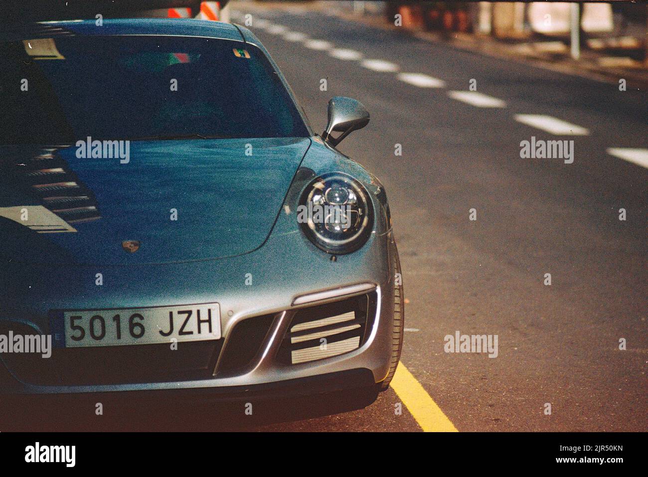 Una moderna vettura sportiva Porsche 911 in Germania Foto Stock