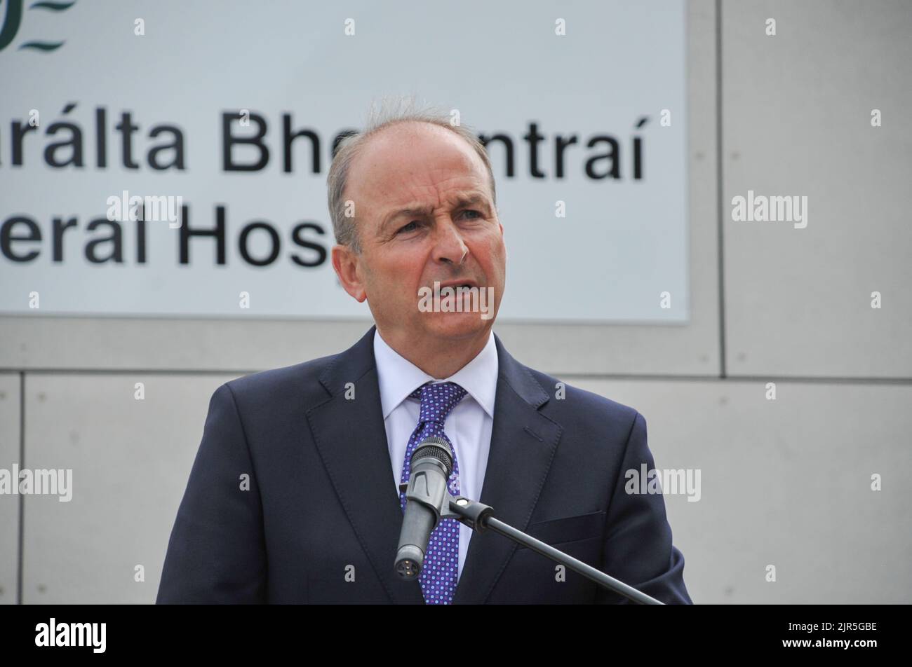 Bantry, Co Cork. Irlanda. 22nd agosto 2022. Questa mattina, Taoiseach Micheál Martin ha aperto una nuova unità presso l'ospedale generale di Bantry. Credit: Karlis Dzjamko/ Alamy Live News Foto Stock