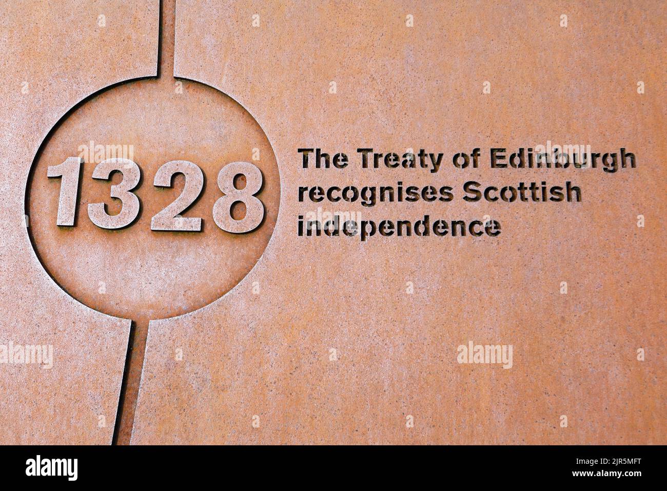 Indipendenza scozzese 1328 il Trattato di Edimburgo Foto Stock