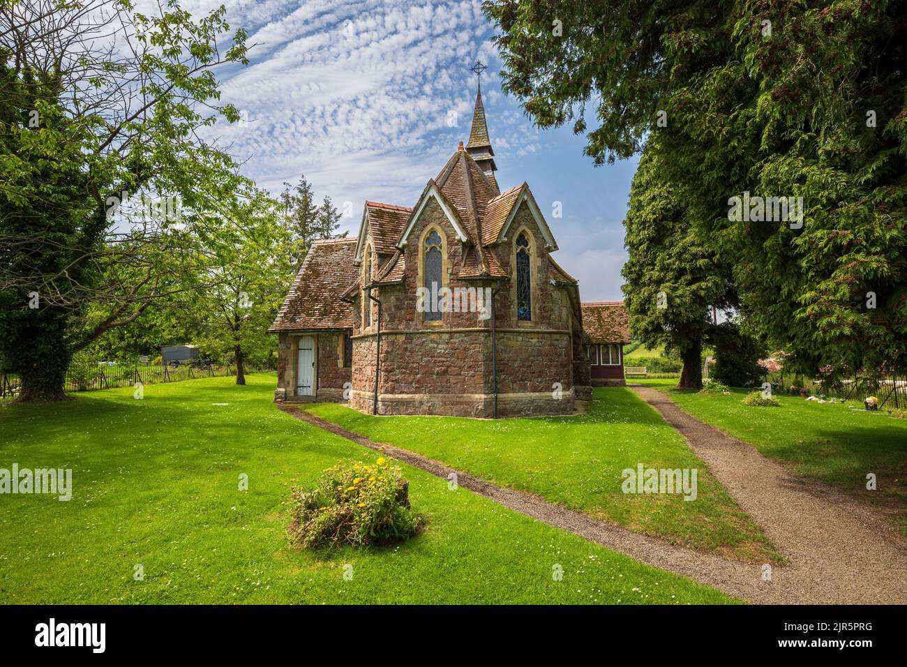 La chiesa di San Giovanni Evangelista a Purton vicino Berkeley, Gloucestershire, Inghilterra, Foto Stock