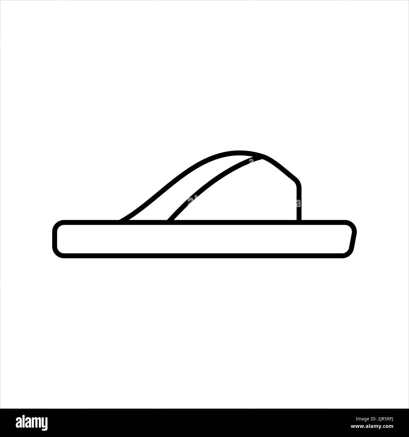 Uomo casual estate scarpa contorno vettoriale icona. EPS.. Simbolo vista laterale pantofole.... Mans Slipper segno.. Illustrazione del pattino. Scarpe di silhouette bianche. Foto Stock