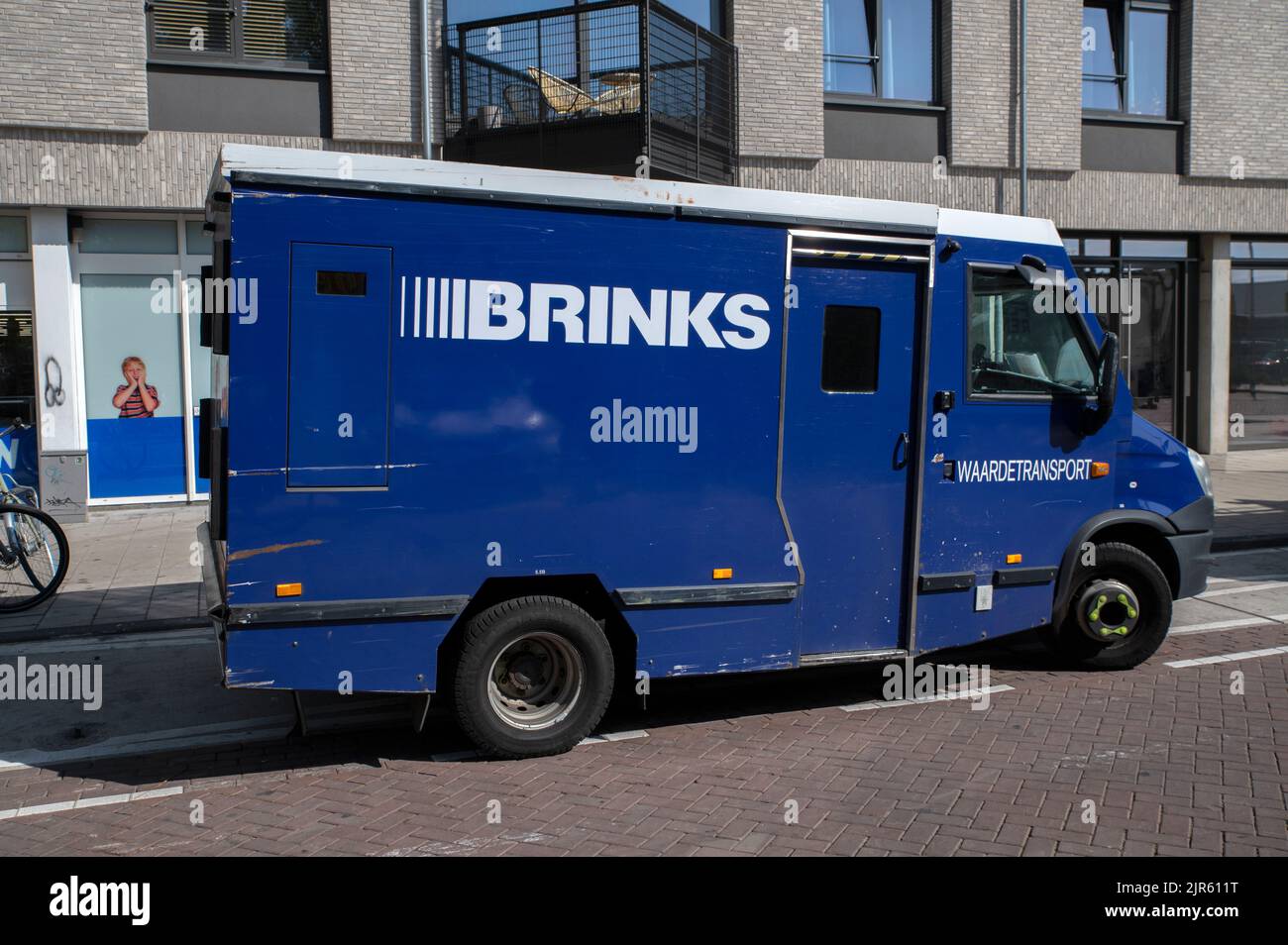 Brinks Company Truck ad Amsterdam Paesi Bassi 22-8-2022 Foto Stock