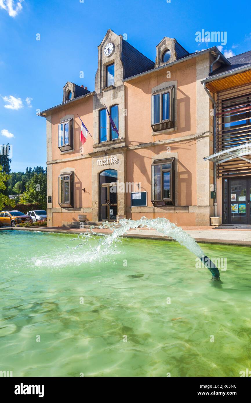 Mairie (municipio) di Saint-Priest-Taurion, Haute-Vienne (87), Francia. Foto Stock