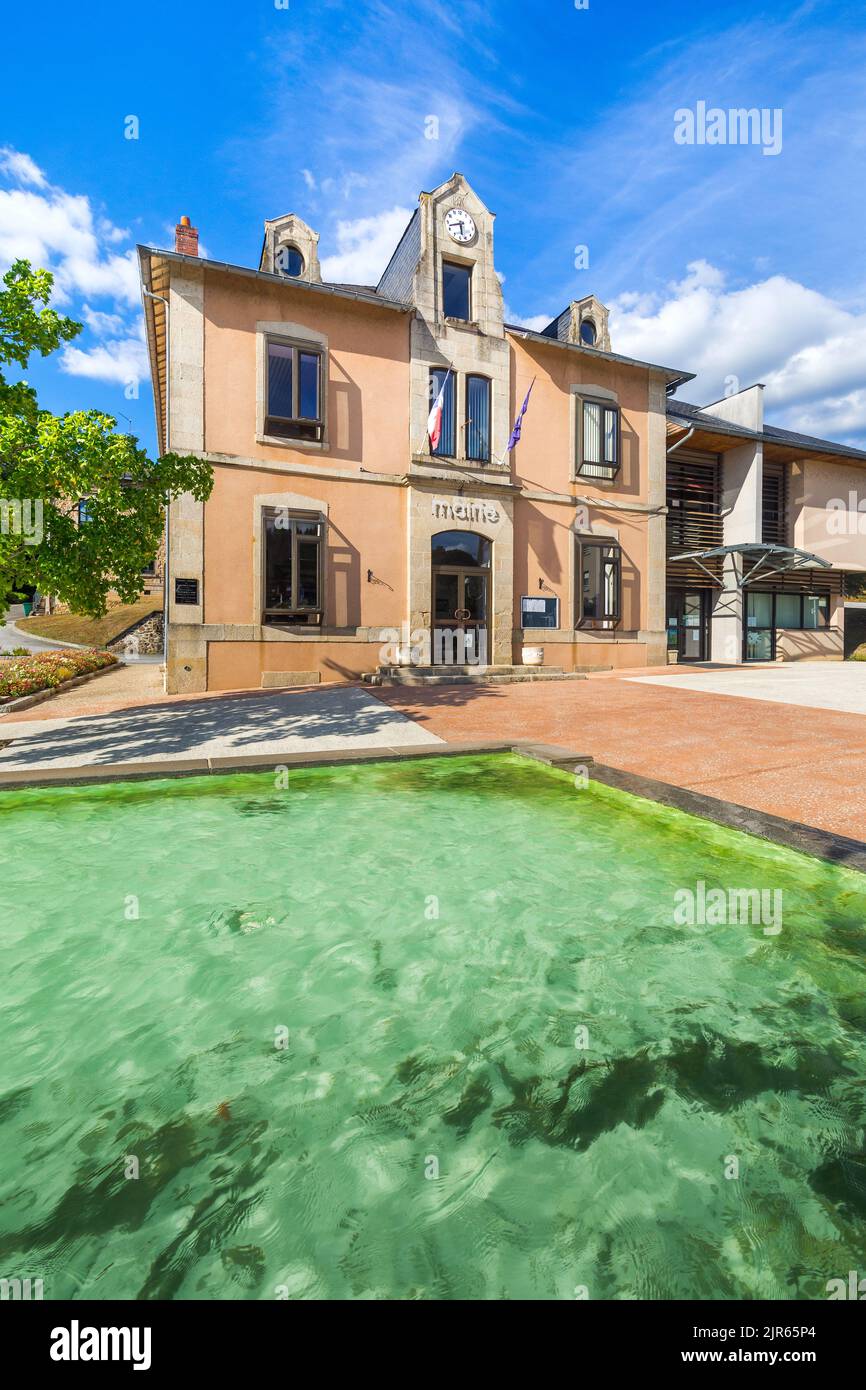 Mairie (municipio) di Saint-Priest-Taurion, Haute-Vienne (87), Francia. Foto Stock
