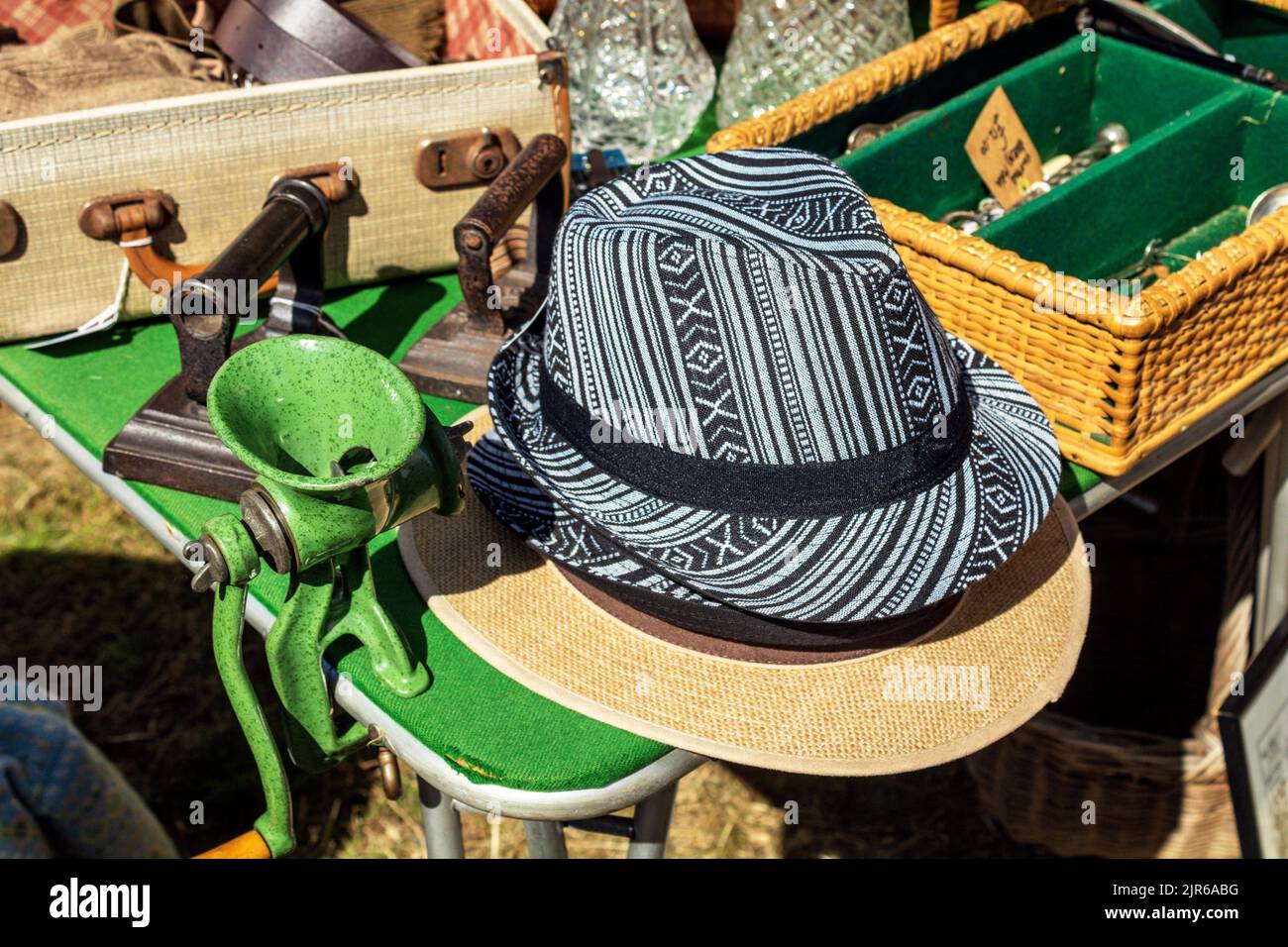 Cappello trilby. Lytham 1940's Weekend 2022. Foto Stock