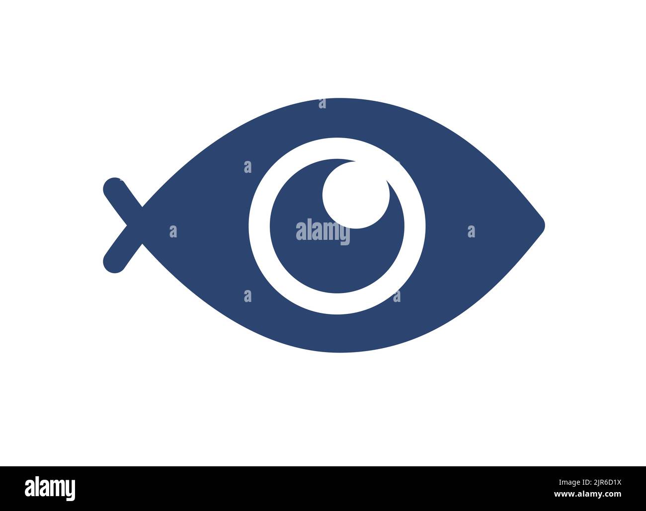 Icona del logo fisheye simbolo dell'obiettivo mobile vettoriale Illustrazione Vettoriale
