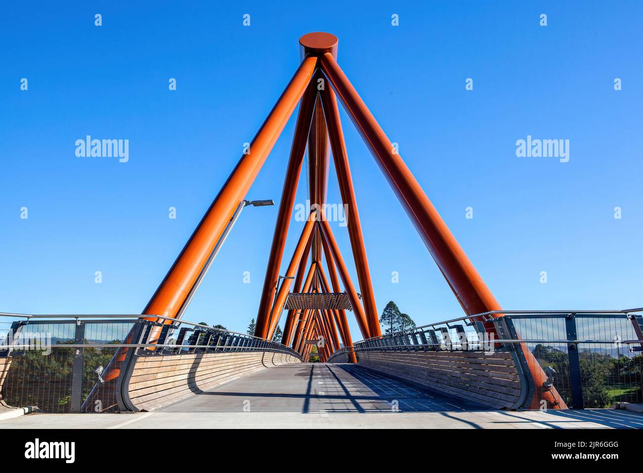 Una splendida vista del ponte Yandhai Nepean River Crossing Bridge in Australia Foto Stock